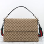 Gucci GG Canvas Large Crossbody Bag 821616 Coffee